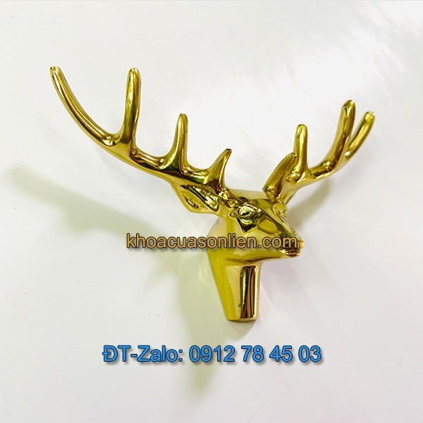 Báo giá nơi bán mẫu Núm tủ decor hình đầu hươu bằng đồng NT-020 giá rẻ tại Hà Nội