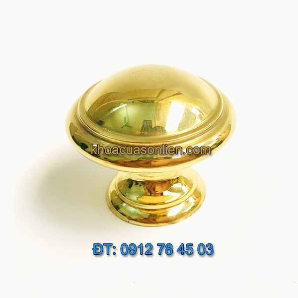 Báo giá nơi bán mẫu Núm tủ đồng trơn cao cấp phủ bóng của Việt Nam 25-30mm giá rẻ tại Hà Nội