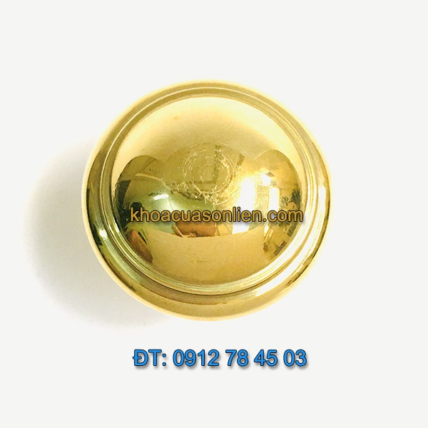 Báo giá nơi bán mẫu Núm tủ đồng trơn cao cấp phủ bóng của Việt Nam 25-30mm giá rẻ tại Hà Nội