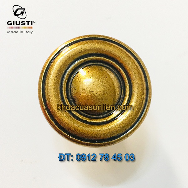 Báo giá nơi bán mẫu Núm tủ tròn tân cổ điển WPO811.031.00A8 31mm của Giusti nhập khẩu Italy giá rẻ tại Hà Nội