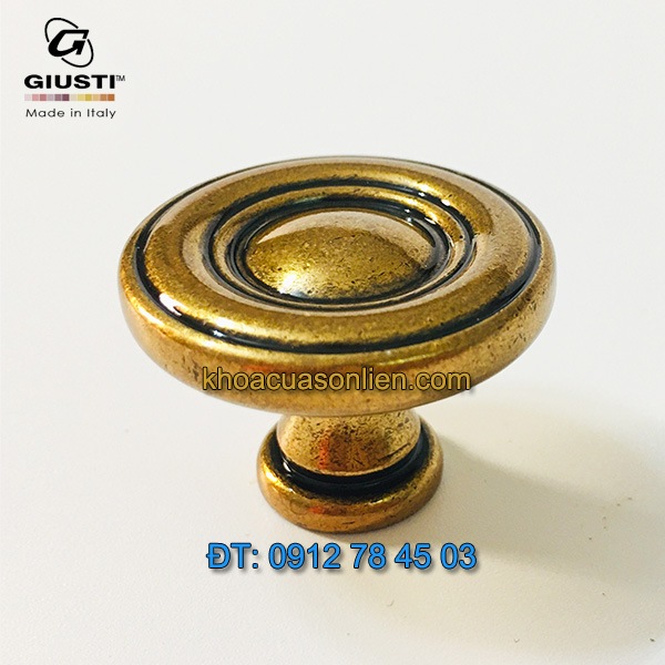 Báo giá nơi bán mẫu Núm tủ tròn tân cổ điển WPO811.031.00A8 31mm của Giusti nhập khẩu Italy giá rẻ tại Hà Nội