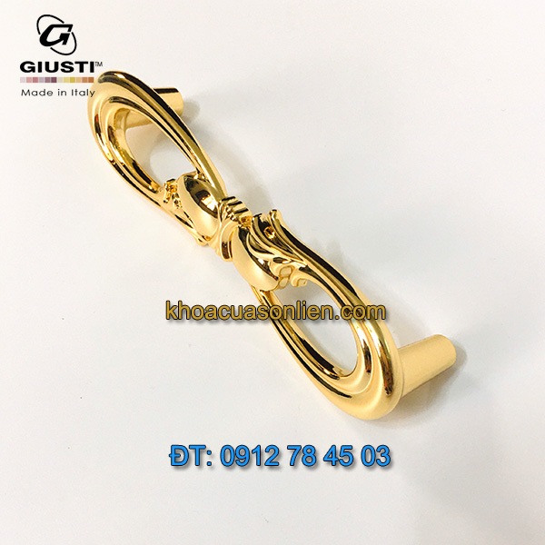 Giá bán mẫu Tay co tủ hình số 8 mạ vàng 24K WMN636.096.00GP của Giusti nhập khẩu Italy giá rẻ tại Hà Nội