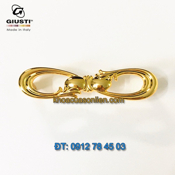 Báo giá mẫu Tay co tủ hình số 8 mạ vàng 24K WMN636.096.00GP của Giusti nhập khẩu Italy giá rẻ tại Hà Nội