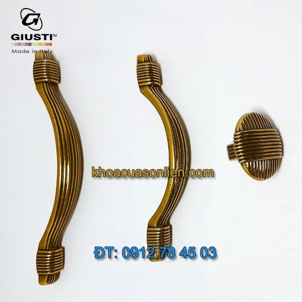 Giá bán mẫu Tay co tủ màu đồng cổ điển WMN817 96mm và 128mm của Giusti nhập khẩu Italy giá rẻ tại Hà Nội