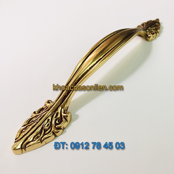 Nơi bán mẫu Tay nắm cửa tủ bằng đồng kiểu dáng tân cổ điển 2109 - 128mm giá rẻ tại Hà Nội
