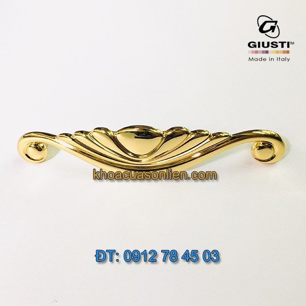 Báo giá Tay nắm tủ tân cổ điển mạ vàng 24K Placcato Oro của hãng Giusti - Italy