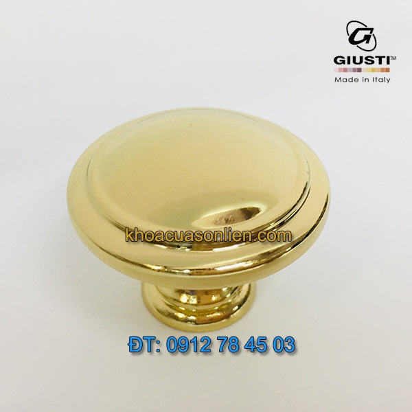 Báo giá Tay nắm tủ cao cấp mạ vàng 24K Placcato Oro 35mm của hãng Giusti - Italy