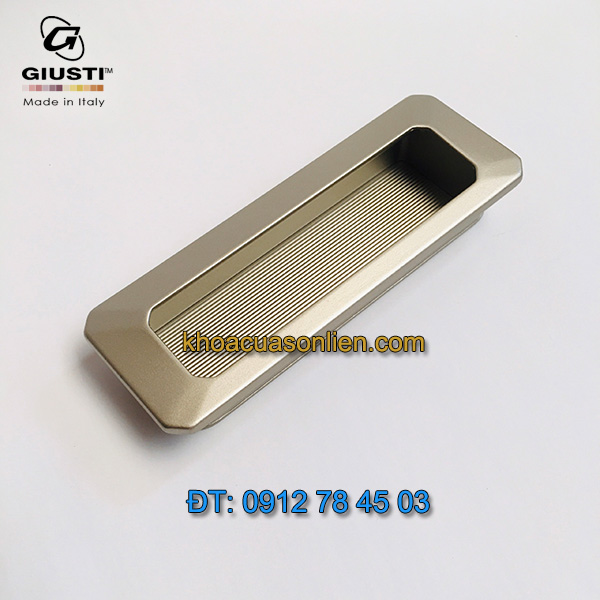 Báo giá Tay nắm tủ âm kiểu hiện đại WMN835.096.00G6 96mm của Giusti nhập khẩu Italy tại Hà Nội