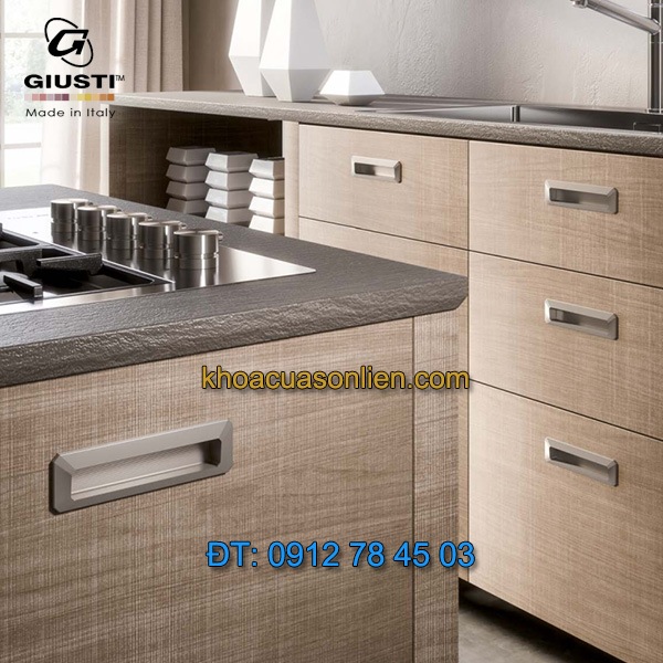 Nơi bán Mẫu tay nắm tủ âm hiện đại WMN835.096.00G6 96mm của Giusti nhập khẩu Italy tại Hà Nội