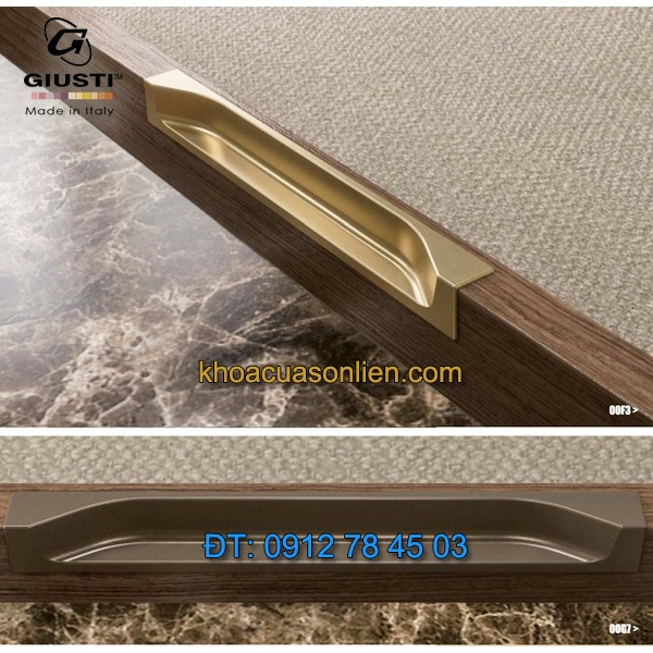 Nơi bán Tay nắm tủ âm kiểu dáng hiện đại WMN834.064 64mm của Giusti chính hãng nhập khẩu Italy tại Hà Nội