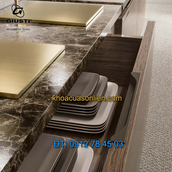 Nơi bán Tay nắm tủ âm kiểu dáng hiện đại WMN834.064.00F3 64mm của Giusti - Italy chính hãng tại Hà Nội