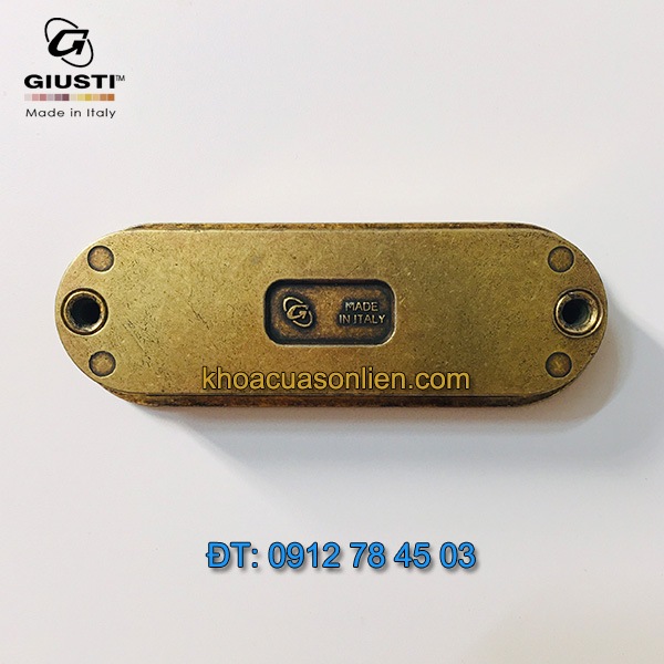 Báo giá nơi bán mẫu Tay nắm tủ âm màu đồng WMN540.075.00A8 75mm của Giusti nhập khẩu Italy giá rẻ tại Hà Nội