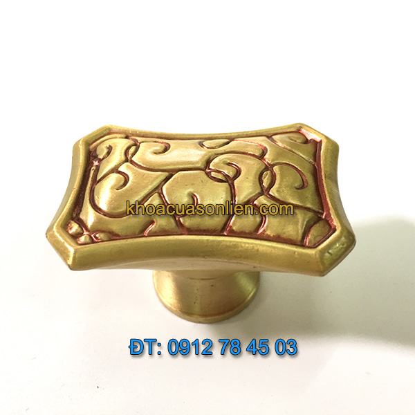 nơi bán Núm nắm tủ bằng đồng thau 6030 - 30 x 45mm giá rẻ tại Hà Nội