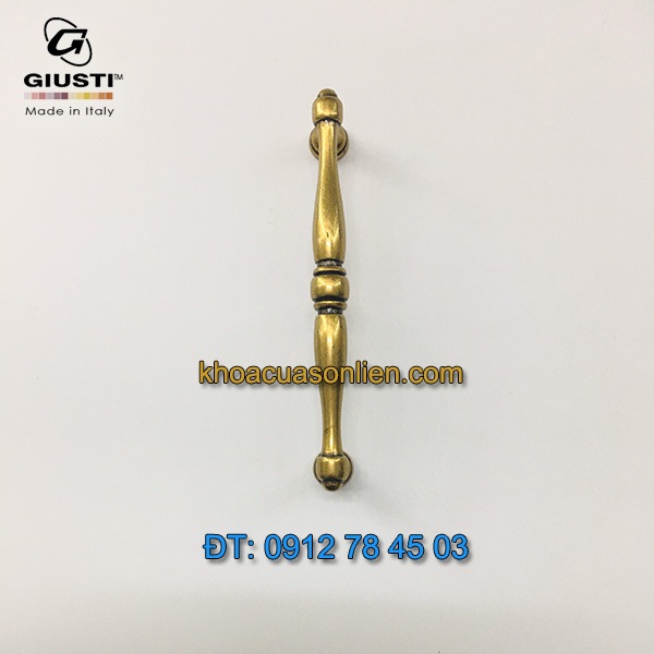 Nơi bán Tay nắm cửa tủ cổ điển mạ đồng WMN619.128.00A8 128mm Giusti - Italy