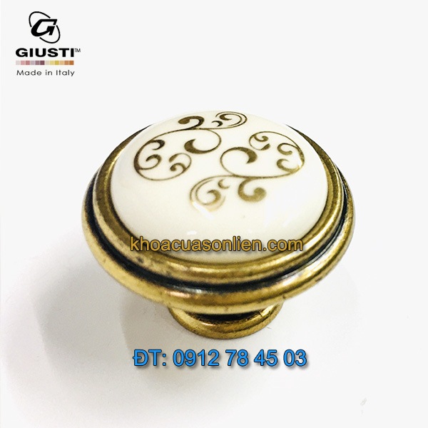 Nơi bán Tay nắm tủ tân cổ điển P88.01.P1.A8G 30mm họa tiết ánh vàng – Italy xịn tại Hà Nội