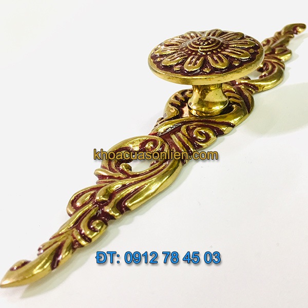 Nơi bán mẫu Tay nắm tủ hình dây hoa kiểu cổ điển bằng đồng 31300 - 150mm giá rẻ tại Hà Nội