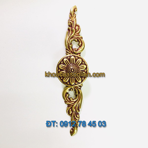 Báo giá mẫu Tay nắm tủ hình dây hoa kiểu cổ điển bằng đồng 31300 - 150mm giá rẻ tại Hà Nội