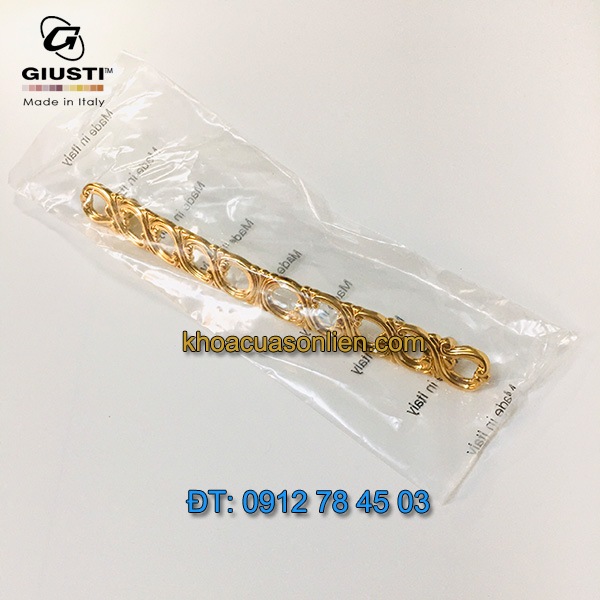 Báo giá mẫu Tay nắm tủ dài mạ vàng 24K WMN821.096.00GP 96mm của Giusti nhập khẩu Italy giá rẻ tại Hà Nội