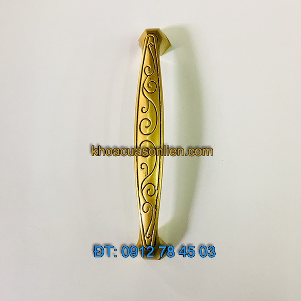 Nơi bán Tay nắm cửa tủ đồng thau dây hoa 2111 - 128mm tại Hà Nội
