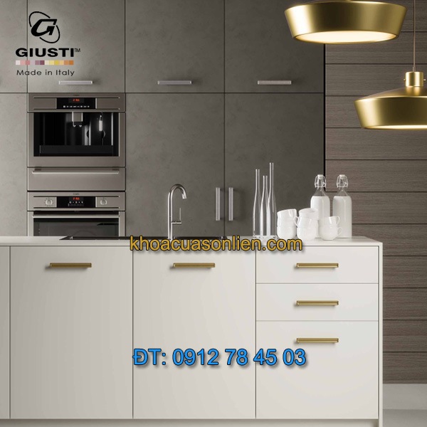 Nơi bán Tay nắm cửa tủ hiện đại WMN770.160.00C8 160mm Giusti nhập khẩu Italy chính hãng giá rẻ tại Hà Nội