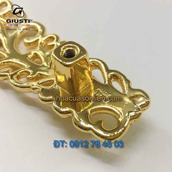 Nơi bán Tay nắm tủ cổ điển mạ vàng 24K WMN707.096.00GP 96mm Giusti Italy chính hãng tại Hà Nội