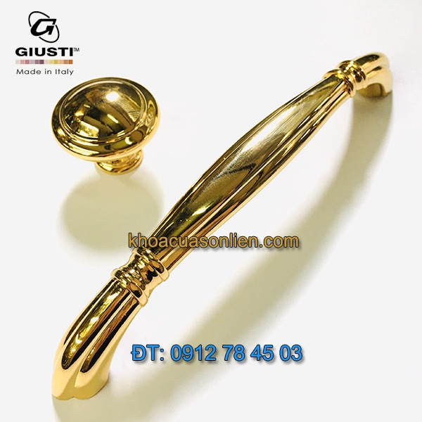 Nơi bán Tay nắm tủ mạ vàng cao cấp WMN654.160.00GP 160mm của Giusti nhập khẩu chính hãng Italy tại Hà Nội
