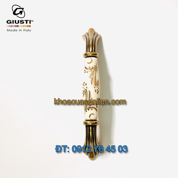 Nơi bán Tay nắm tủ tân cổ điển M70.01.G7.A8G 96mm họa tiết ánh vàng của Giusti - Italy xịn tại Hà Nội
