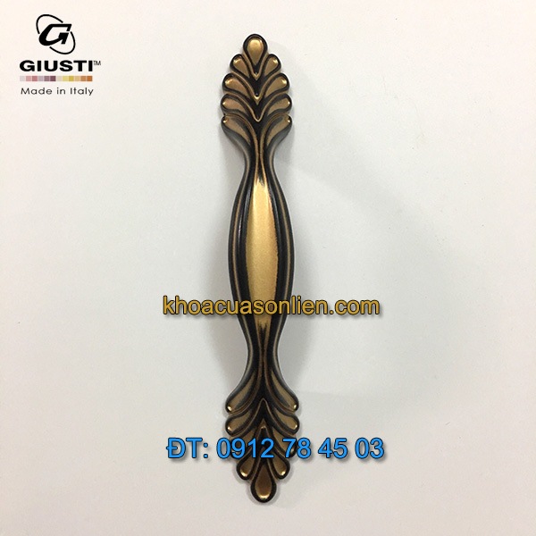 Nơi bán Tay nắm tủ tân cổ điển đen vàng WMN742.128.001B 128mm của Giusti nhập khẩu chính hãng Italy tại Hà Nội