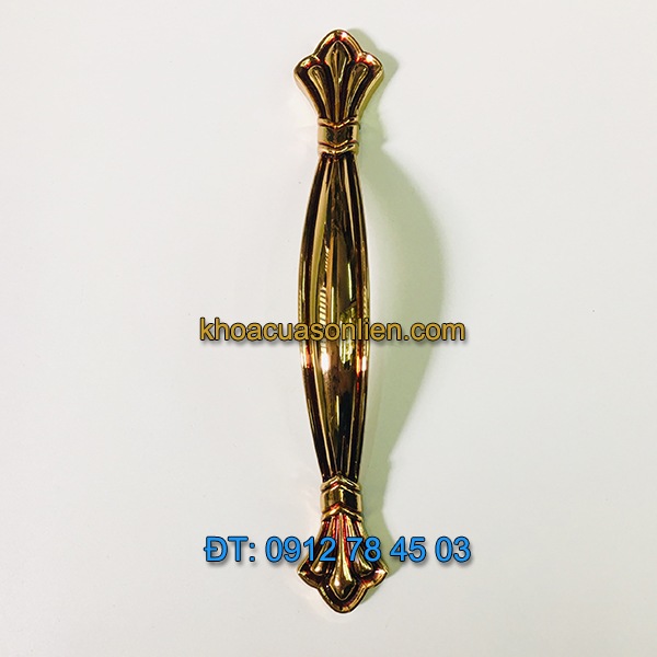 Nơi bán Tay nắm tủ tân cổ điển hợp kim mạ phủ bóng 617 - 128mm giá rẻ tại Hà Nội