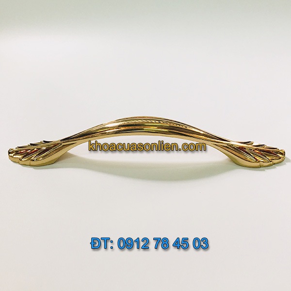 Nơi bán Tay nắm tủ tân cổ điển mạ màu đồng phủ bóng 612 - 128mm giá rẻ tại Hà Nội