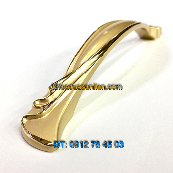 Nơi bán Tay nắm tủ tân cổ điển mạ màu nhũ vàng 6668 - 128mm tại Hà Nội