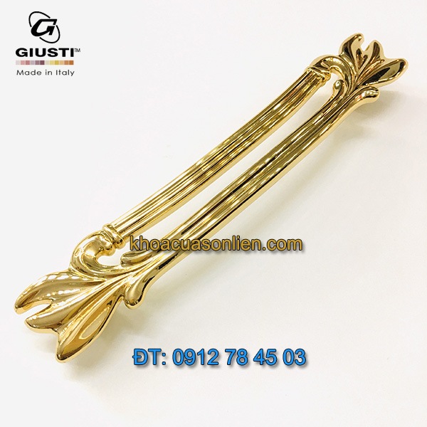 Nơi bán Mẫu Tay nắm tủ tân cổ điển mạ vàng WMN837.128.00GP 128mm Giusti - Italy nhập khẩu chình hãng tại Hà Nội