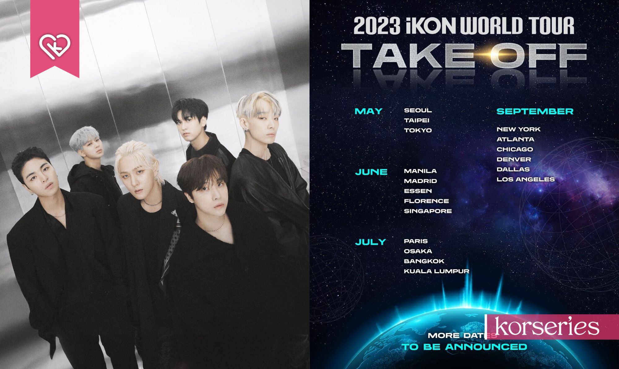 iKON เดินหน้าจัด 2023 iKON World Tour 'TAKE OFF' พร้อมมาคลายความคิดถึง