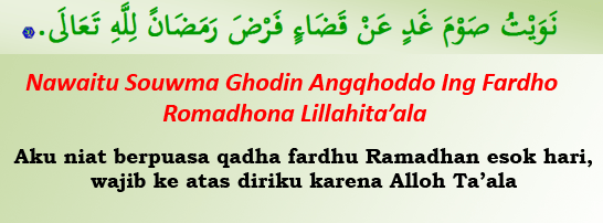 Niat Puasa Ganti Ramadhan Karena Haid