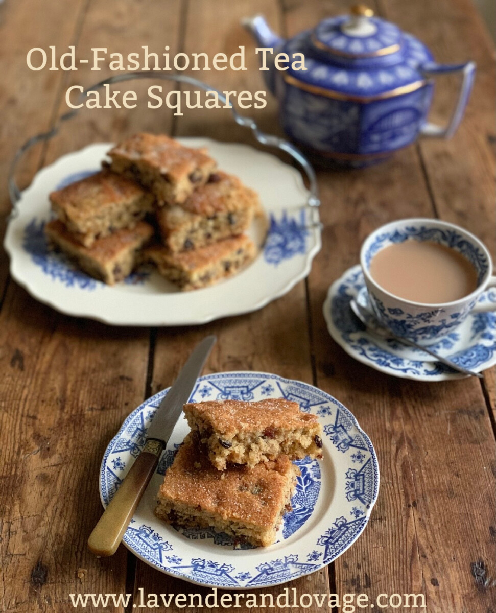 Old Fashioned Tea Cake Squares Lavender And Lovage