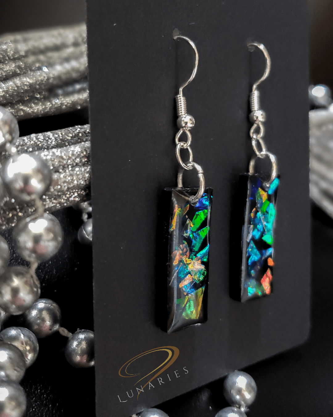 Holographic earrings deals