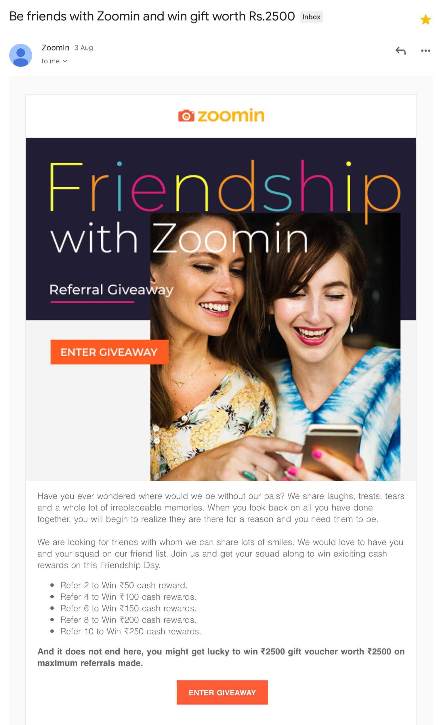 zoomin referral email