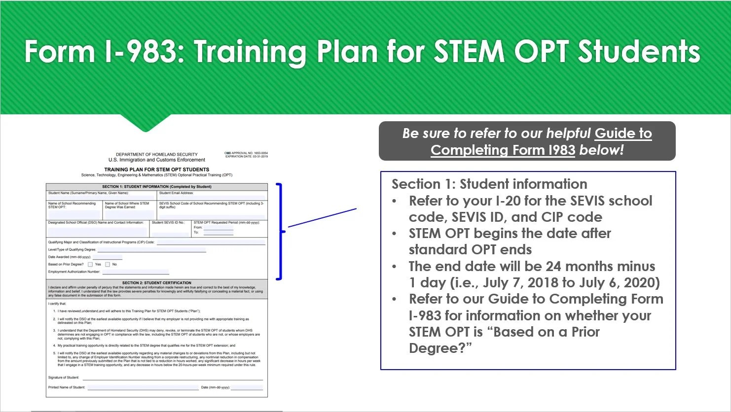 applying-for-stem-opt-extension-how-to-complete-form-i983-training-plan