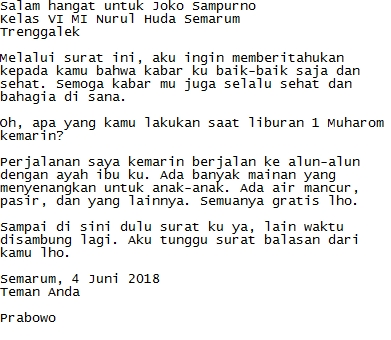 Contoh Surat Pribadi Untuk Nenek Dalam Bahasa Jawa Nusagates