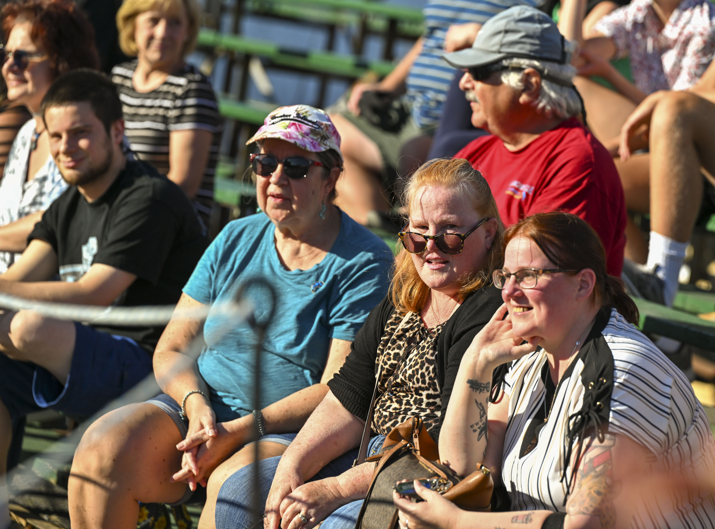 People enjoy the sights, sounds and food Thursday, Aug. 31, 2023, at the Allentown Fair. (April Gamiz/The Morning Call)