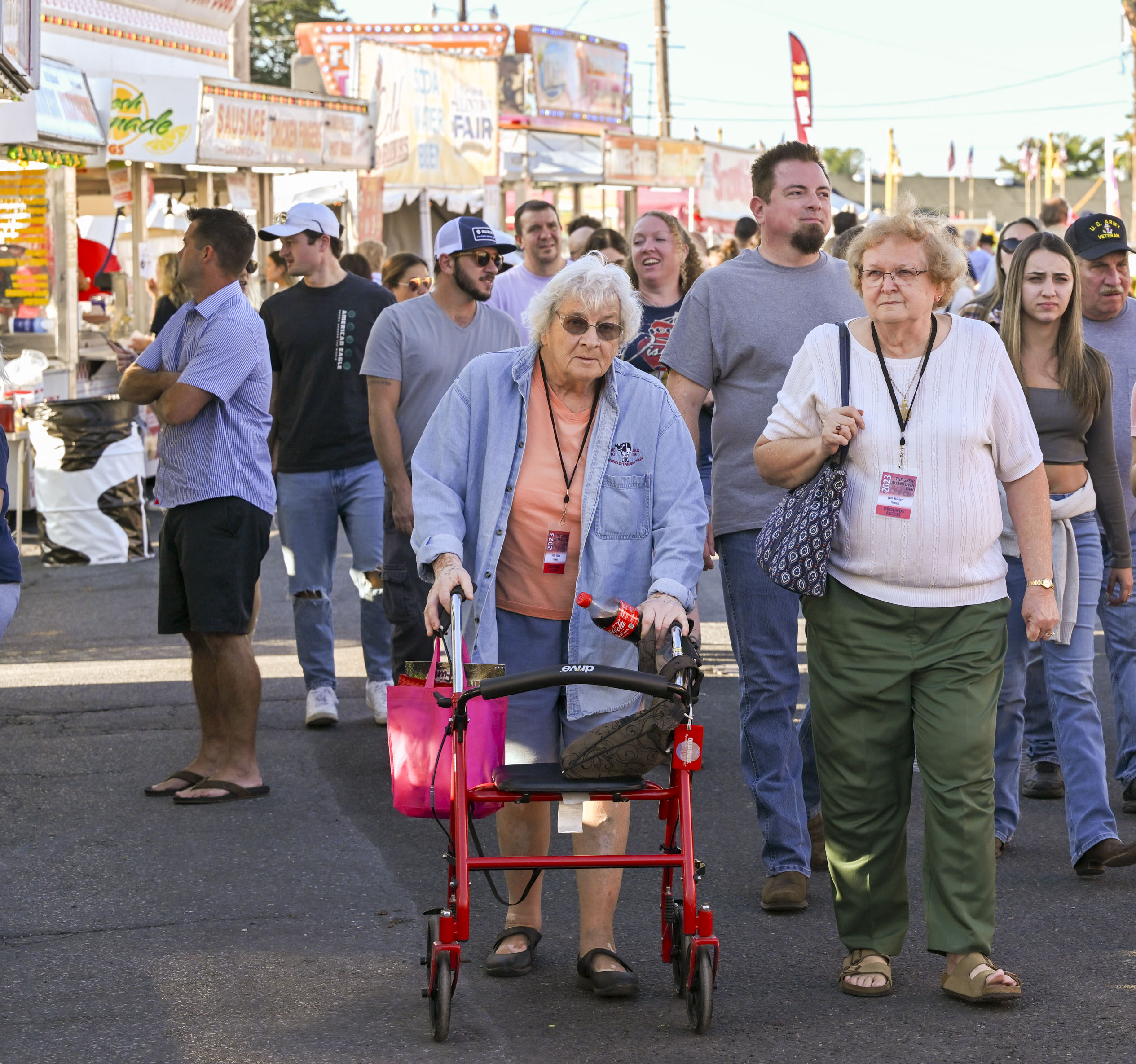 People enjoy the sights, sounds and food Thursday, Aug. 31, 2023, at the Allentown Fair. (April Gamiz/The Morning Call)