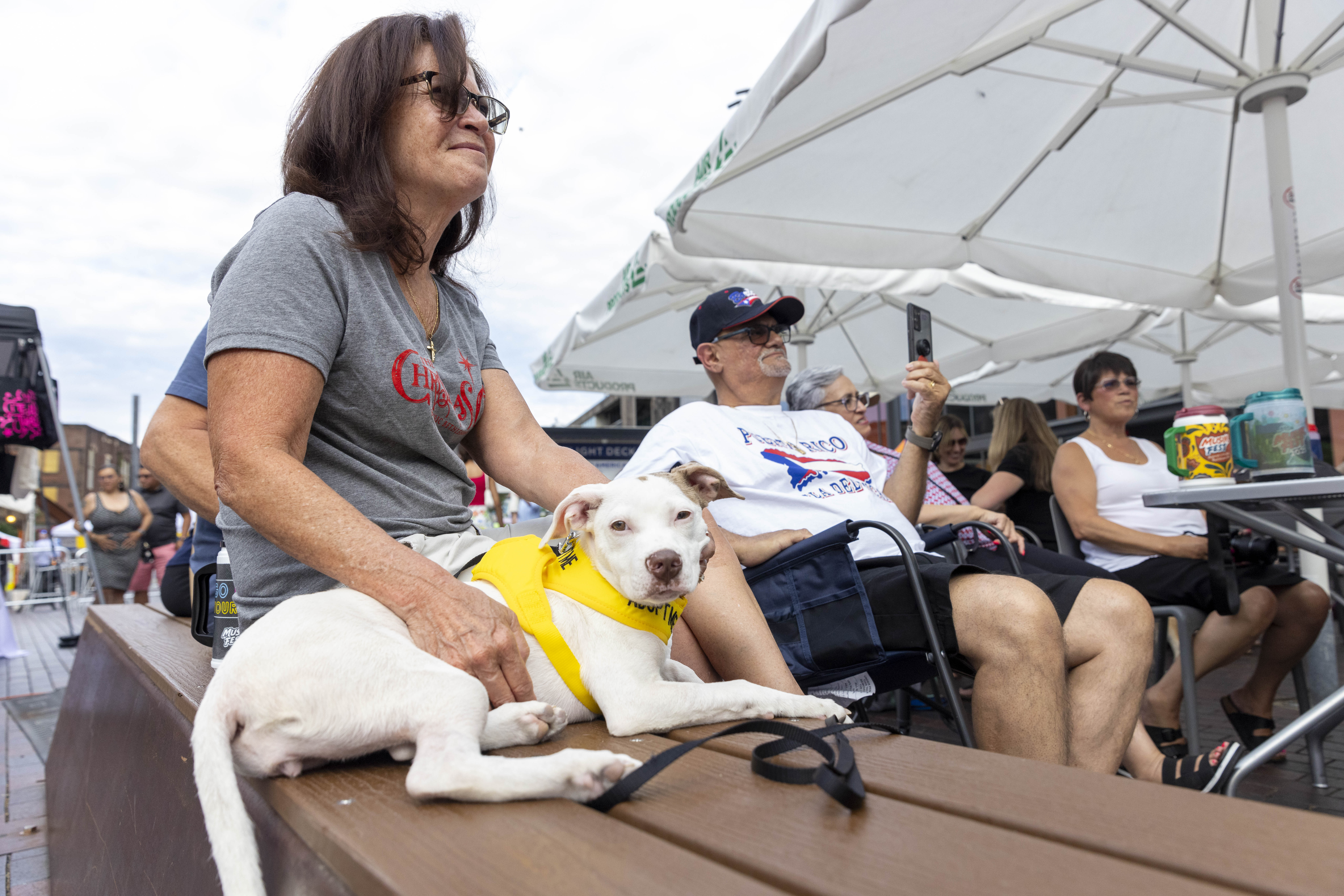 Attendees of the 13th annual ¡Sabor! Latin Festival watch a live performance Friday, June 28, 2024, at SteelStacks in Bethlehem. The festival is a celebration of Latin heritage including music, food and family fun. (Emma Reed/The Morning Call)