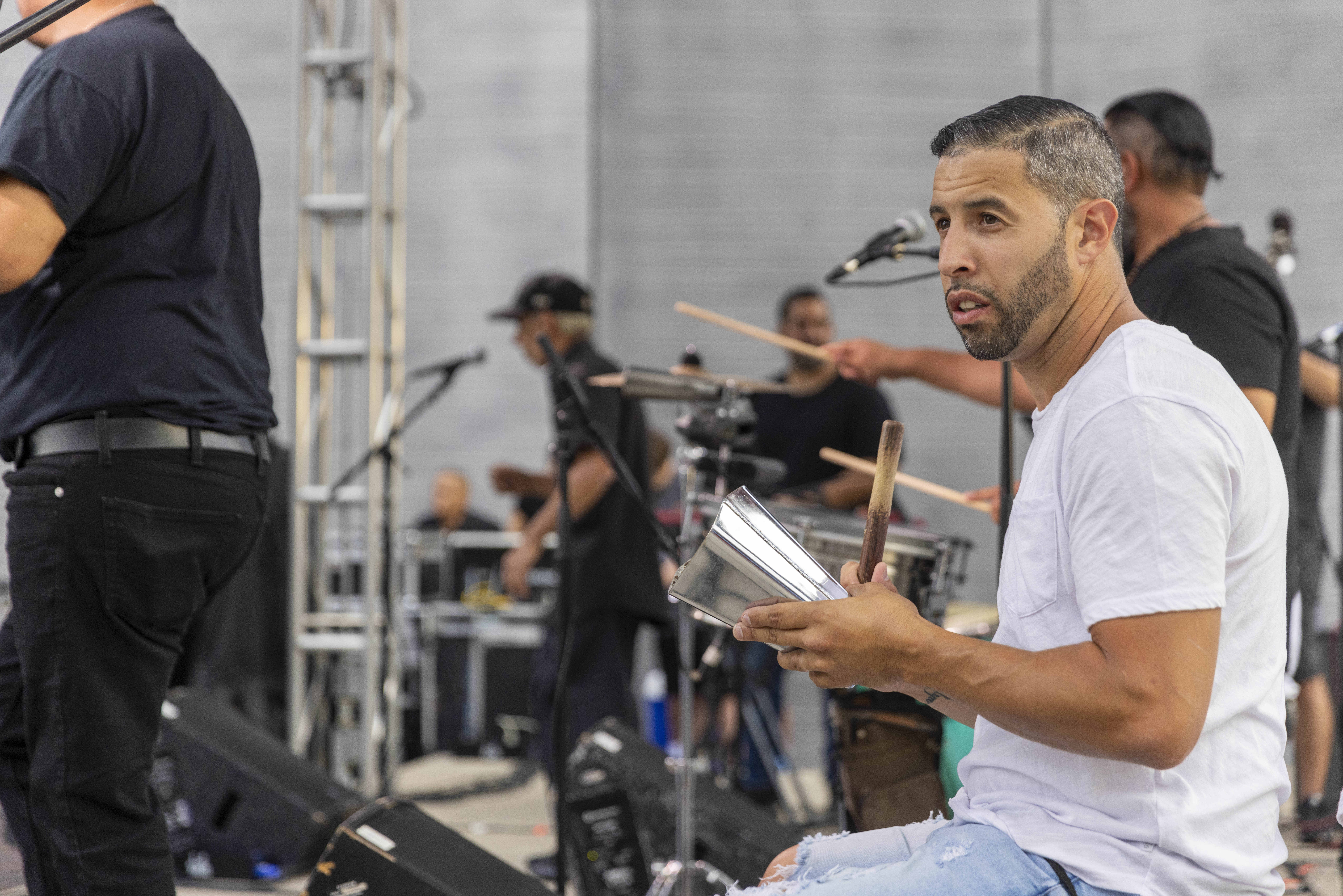 A member of the East Coast Salsa Scene performs Friday, June 28, 2024, during the 13th annual ¡Sabor! Latin Festival at SteelStacks in Bethlehem. The festival is a celebration of Latin heritage including music, food and family fun. (Emma Reed/The Morning Call)