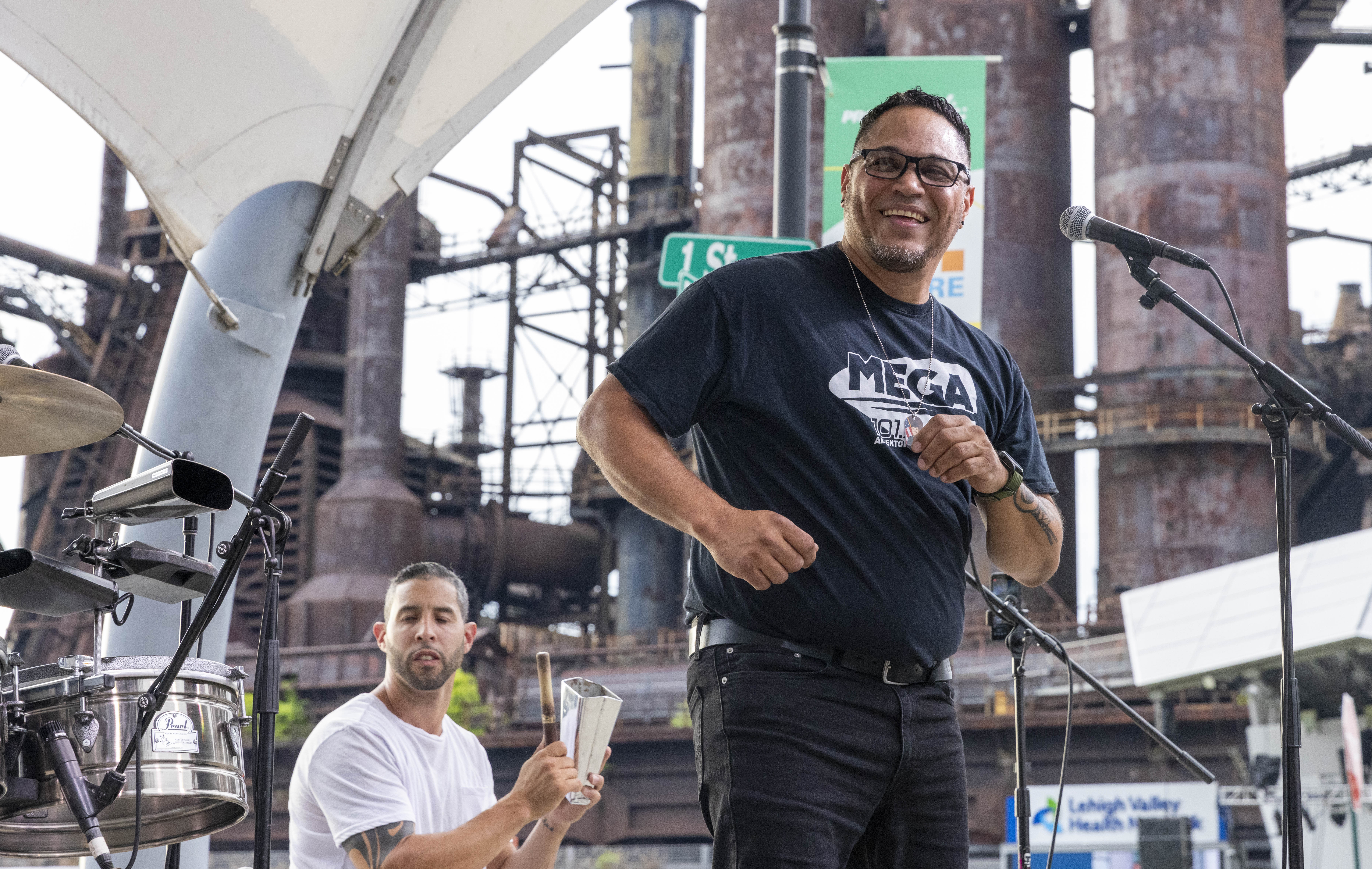 A member of the East Coast Salsa Scene performs Friday, June 28, 2024, during the 13th annual ¡Sabor! Latin Festival at SteelStacks in Bethlehem. The festival is a celebration of Latin heritage including music, food and family fun. (Emma Reed/The Morning Call)