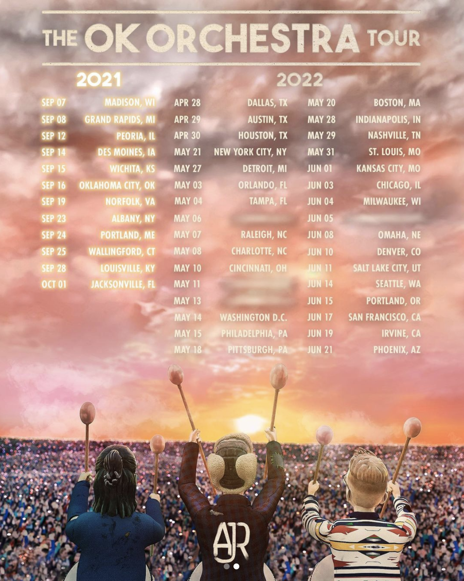 Ajr Add 2021 Dates To The Ok Orchestra Tour Melodic Magazine
