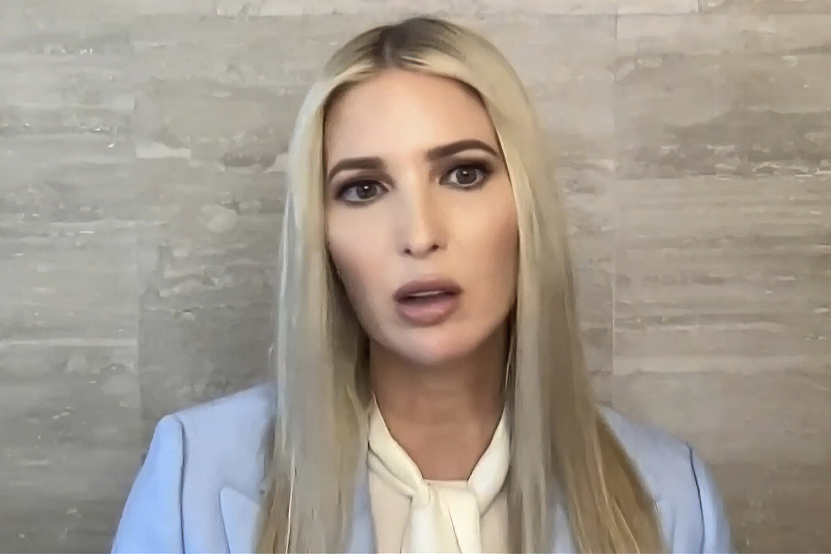 This exhibit from video released by the House Select Committee, shows Ivanka Trump, former White House senior adviser, during an interview displayed at a hearing by the House select committee investigating the Jan. 6 attack on the U.S. Capitol, Tuesday, July 12, 2022, on Capitol Hill in Washington. (House Select Committee via AP)