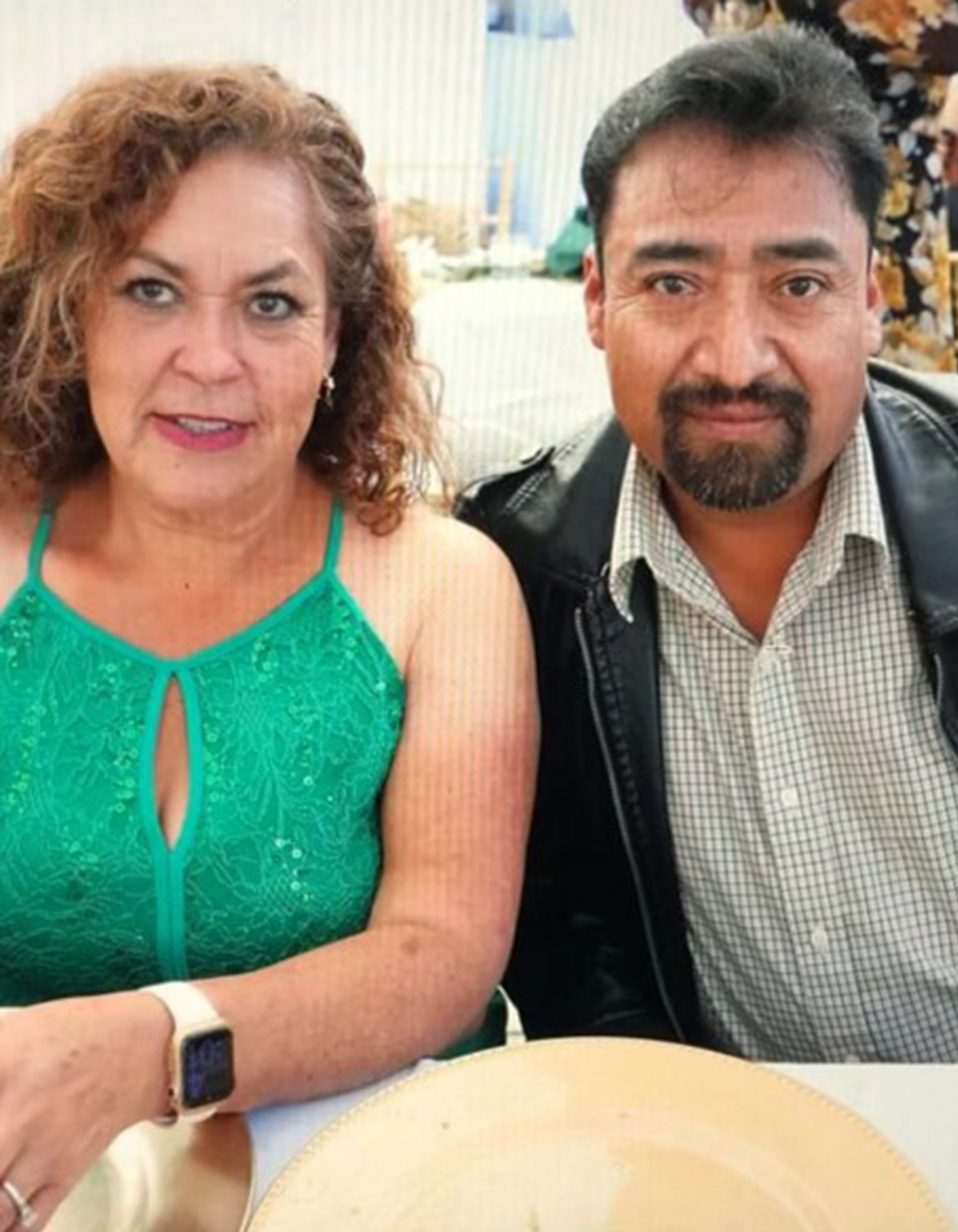 Alicia Ortega and Martin Martinez are photographed at a wedding event in 2022. Ortega says Martinez was among the seven farmworkers killed in the Half Moon Bay mass shooting. (Photo courtesy of Alicia Ortega)