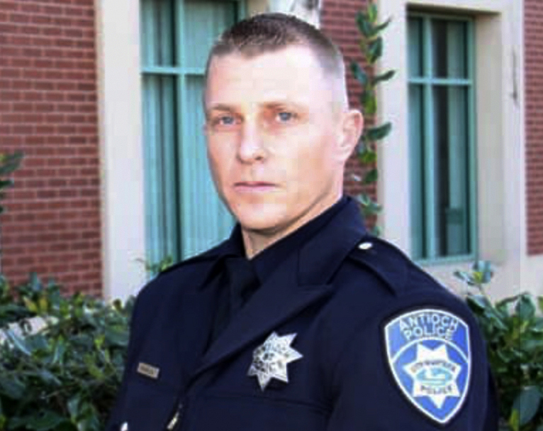 Antioch police officer Eric Rombough, is among several officers authorities have named in the text messaging scandal. Rombough is on unpaid leave while under criminal investigation by the FBI. (Credit: Antioch Police Department)