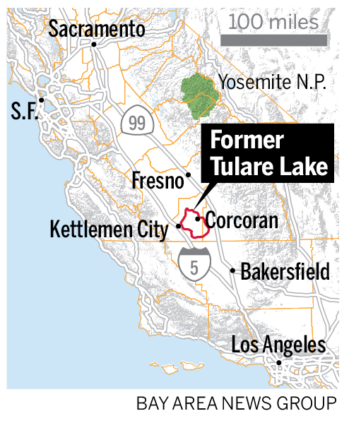 Map of of former Tulare Lake
