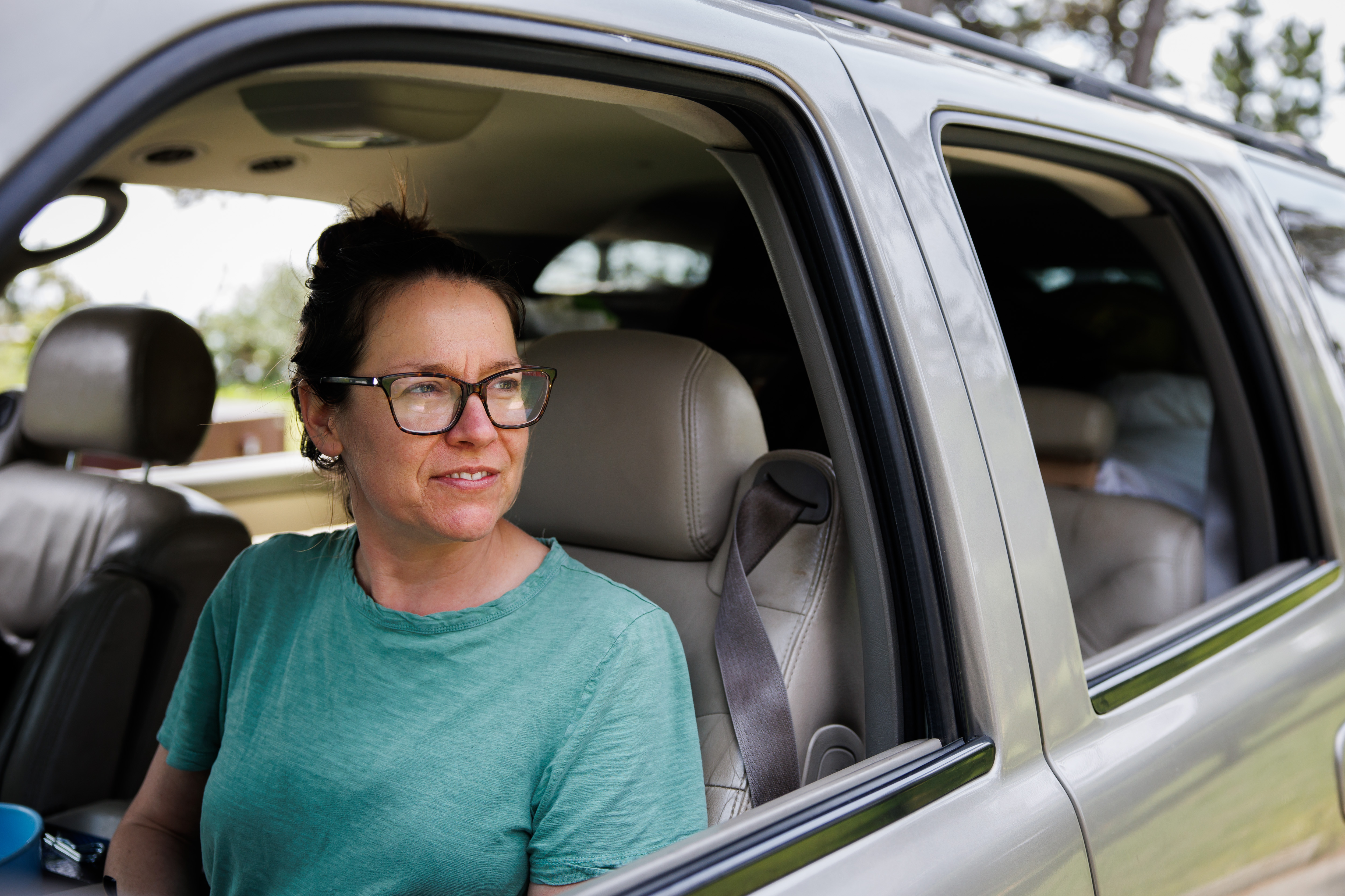 Emily Cross of Scotts Valley talks about her family camping plans for this year on May 9, 2023, while staying at the New Brighton State Beach campground in Capitola, Calif. (Dai Sugano/Bay Area News Group)